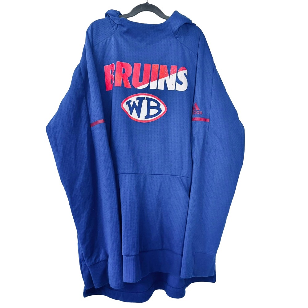 Adidas Bruins Climalite Hoodie Size XL Tall Blue Y2K Varsity Athletic Pullover